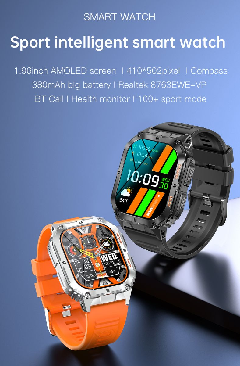 K61 Smart watch for Android iPhone