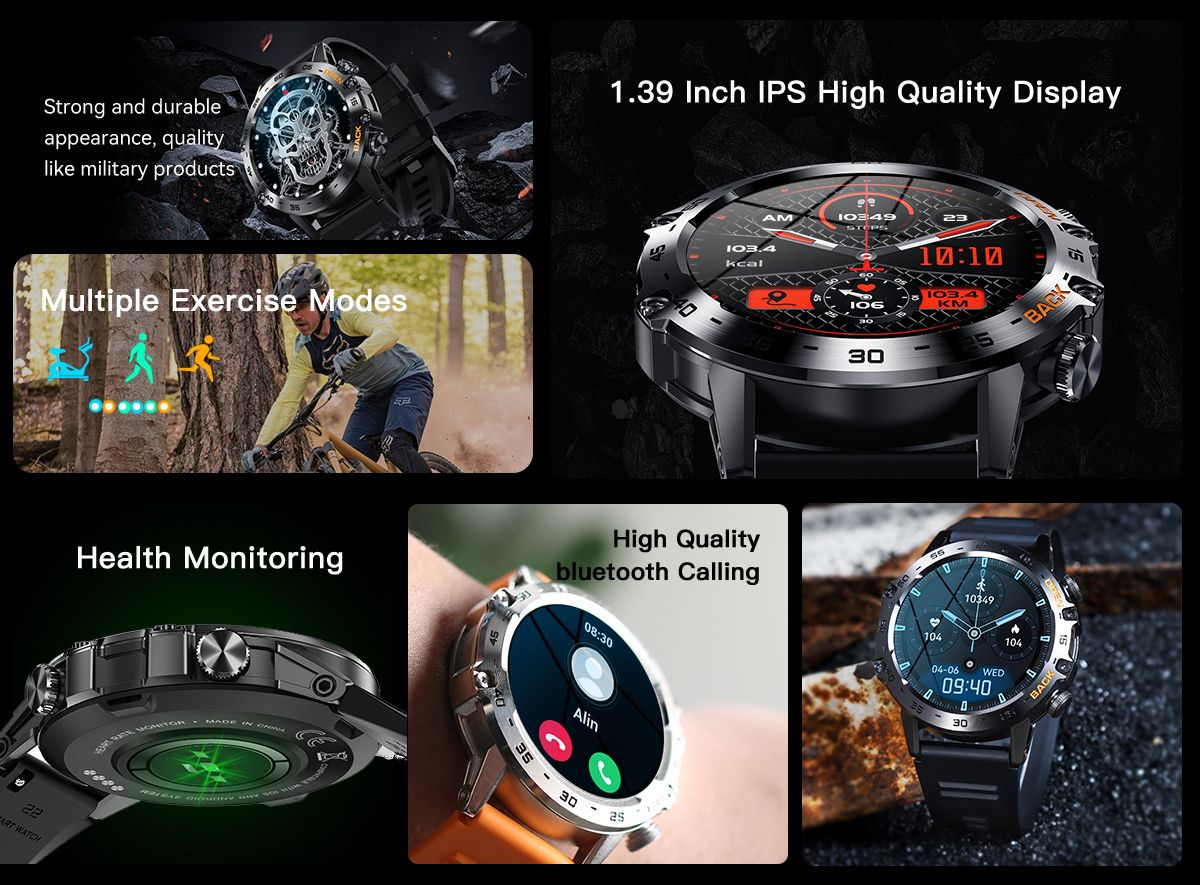 K52 Smart Watch Compatible With Android and Apple