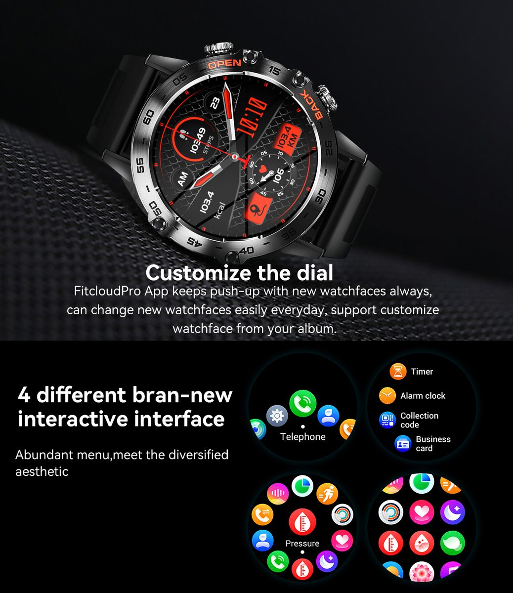 K52 Smart Watch Compatible With Android and Apple